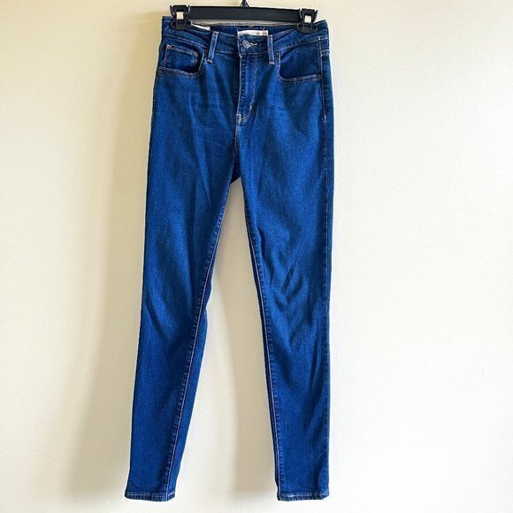 LEVI'S 721 HIGH RISE SKINNY WOMEN'S JEANS SIZE W 26X L 30‎ BLUE DENIM - Picture 1 of 8